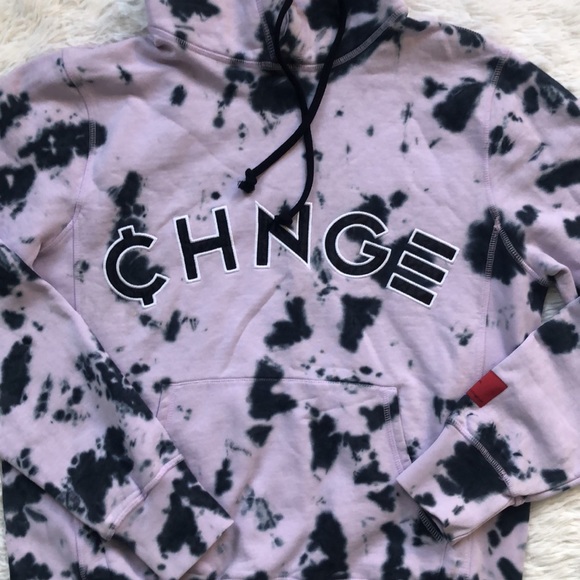 CHNGE Violet Splotch Tie Dye University Hoodie 💜 - Picture 4 of 8